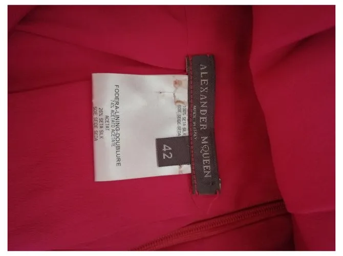 Alexander Mcqueen Vestidos Rosa 
