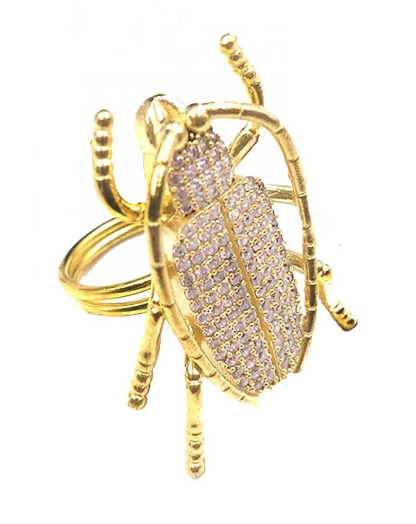 ANILLOS ORIGINALES DORADOS AMULETO DE ESCARABAJO EGIPCIO