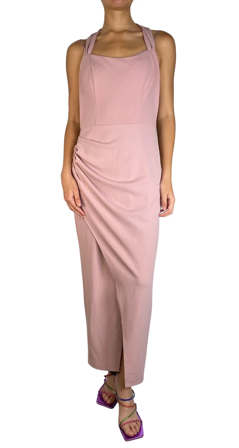 AQUA Vestido Rosa Pastel