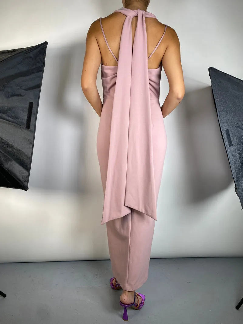 AQUA Vestido Rosa Pastel