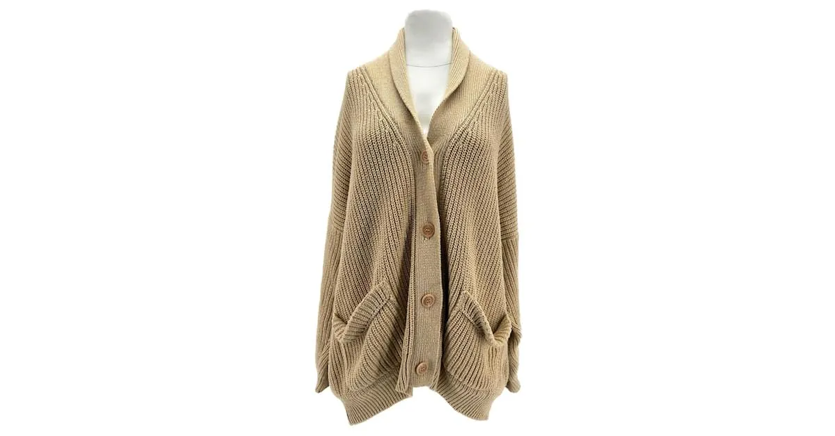 Autre Marque MONICA CORDERA Tejido T.FR Talla Única Algodón Beige 