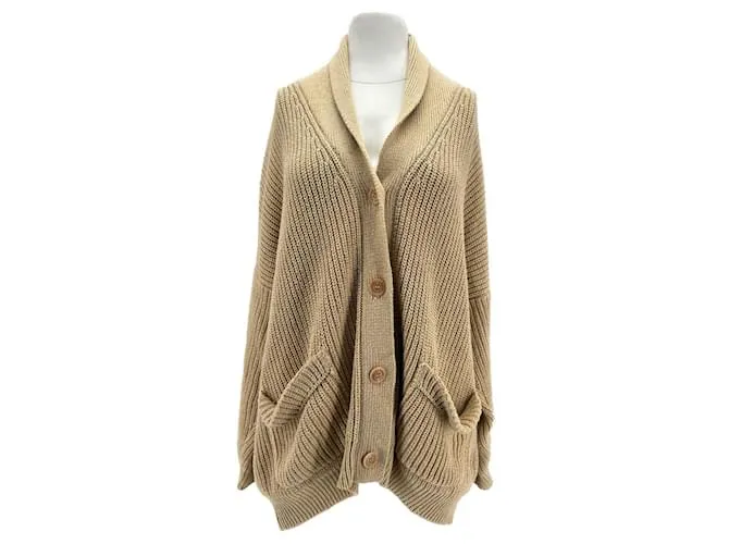 Autre Marque MONICA CORDERA Tejido T.FR Talla Única Algodón Beige 