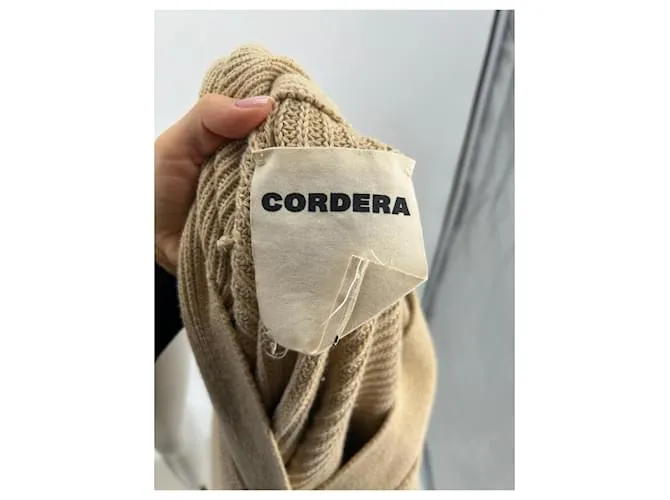 Autre Marque MONICA CORDERA Tejido T.FR Talla Única Algodón Beige 
