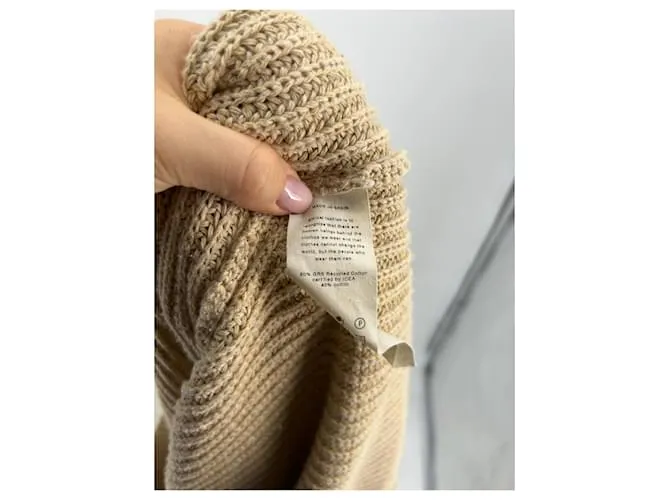 Autre Marque MONICA CORDERA Tejido T.FR Talla Única Algodón Beige 