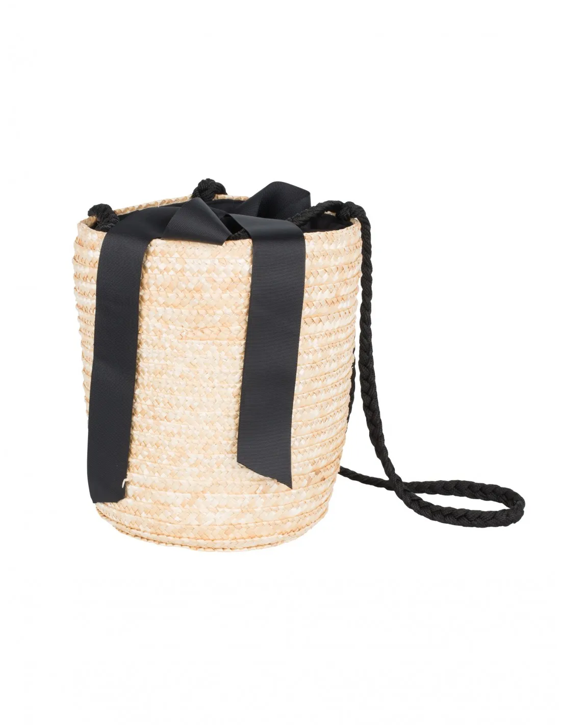 Bolso Cubo Rafia Lazo