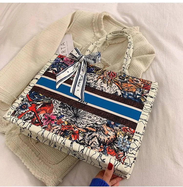 Bolso estampado de hombro