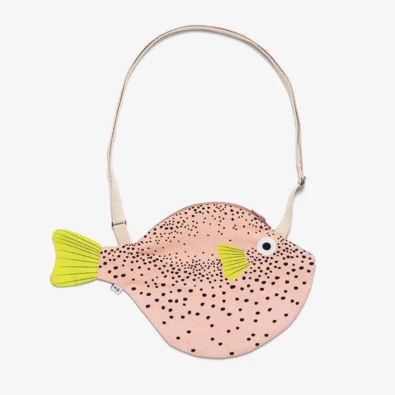 Bolso pequeño Pufferfish (Pez Globo) Rosa