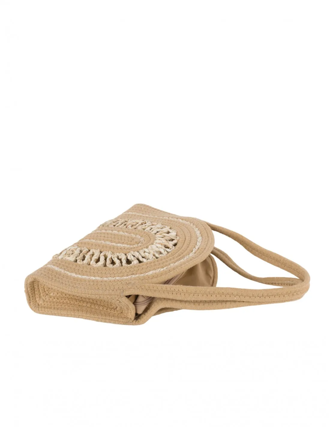 Bolso Punto Rafia Beige