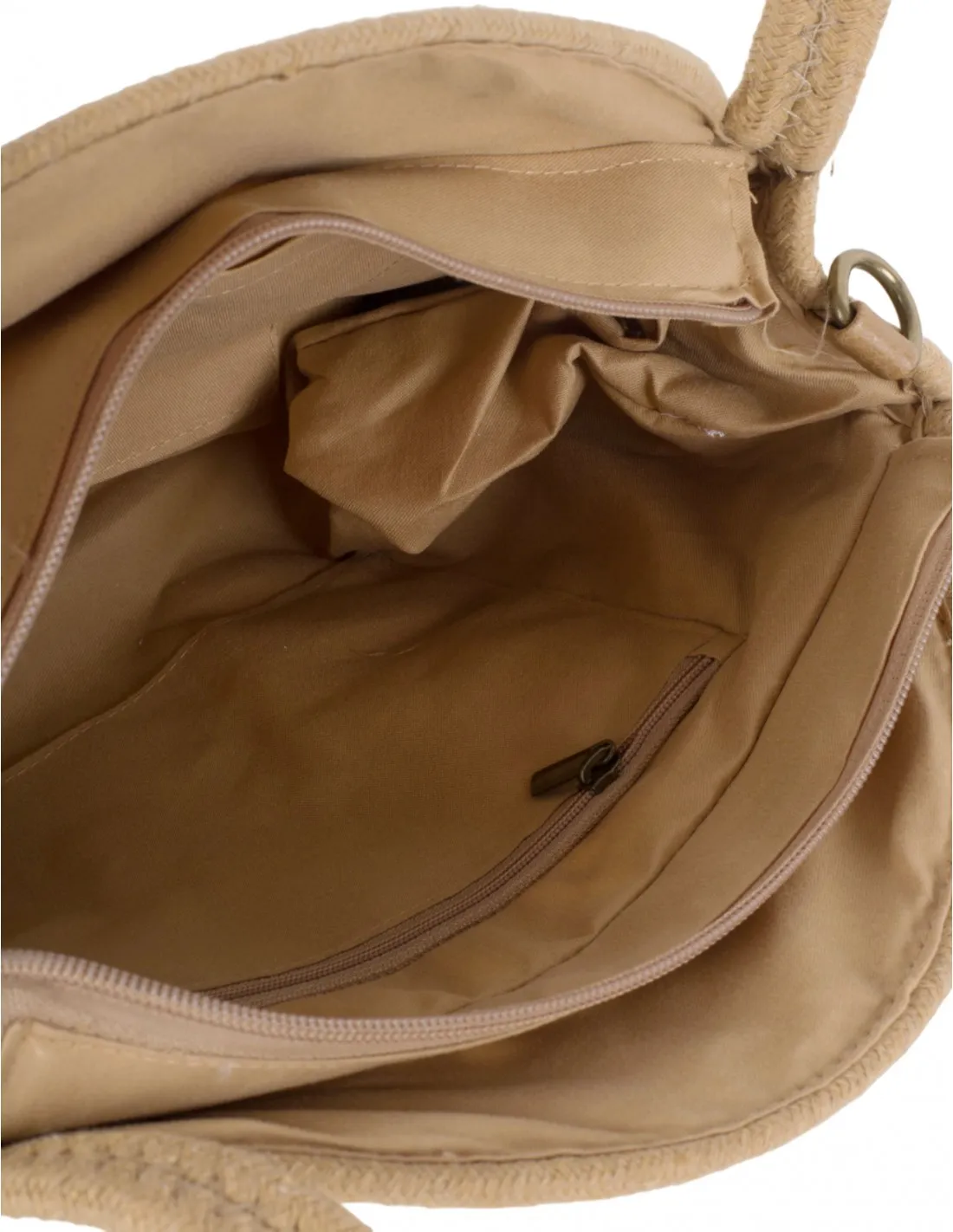 Bolso Punto Rafia Beige