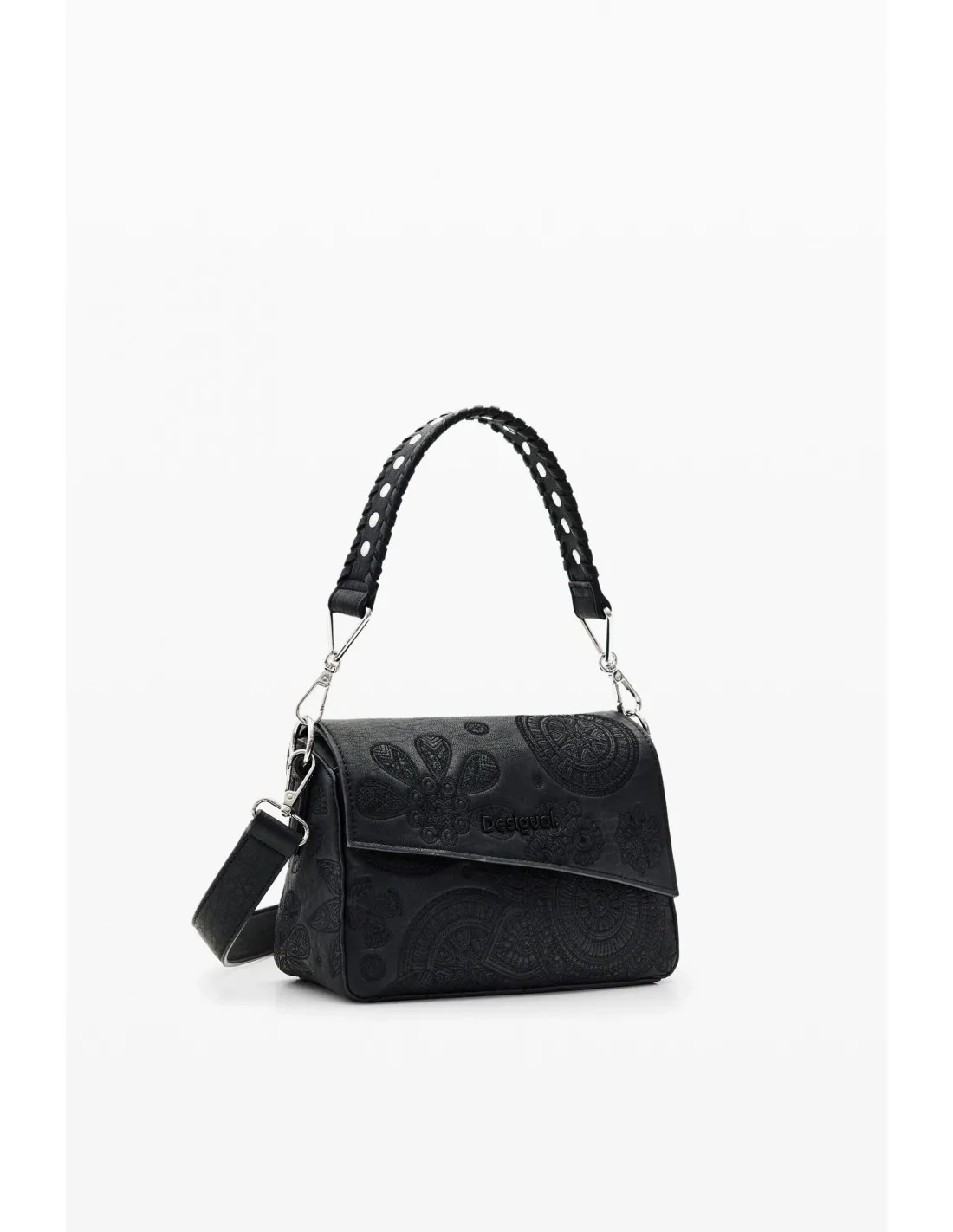 Bolso S bordado tachuelas de Desigual