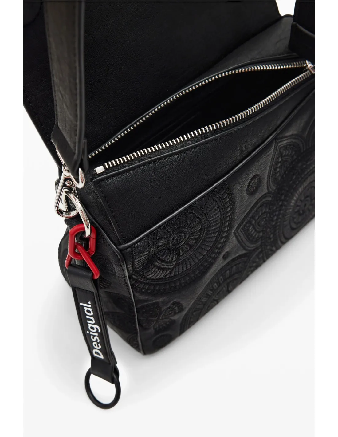 Bolso S bordado tachuelas de Desigual