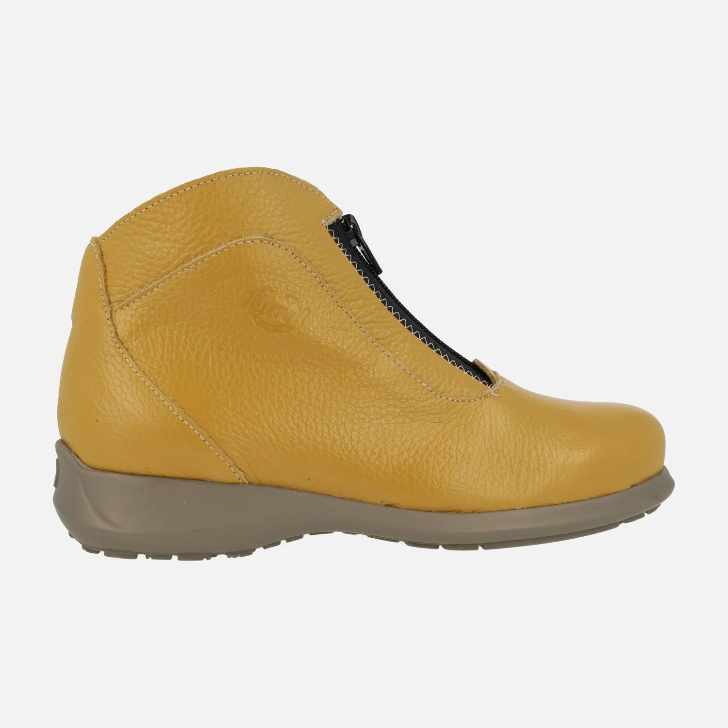 Botines de piel Rural con cremallera central