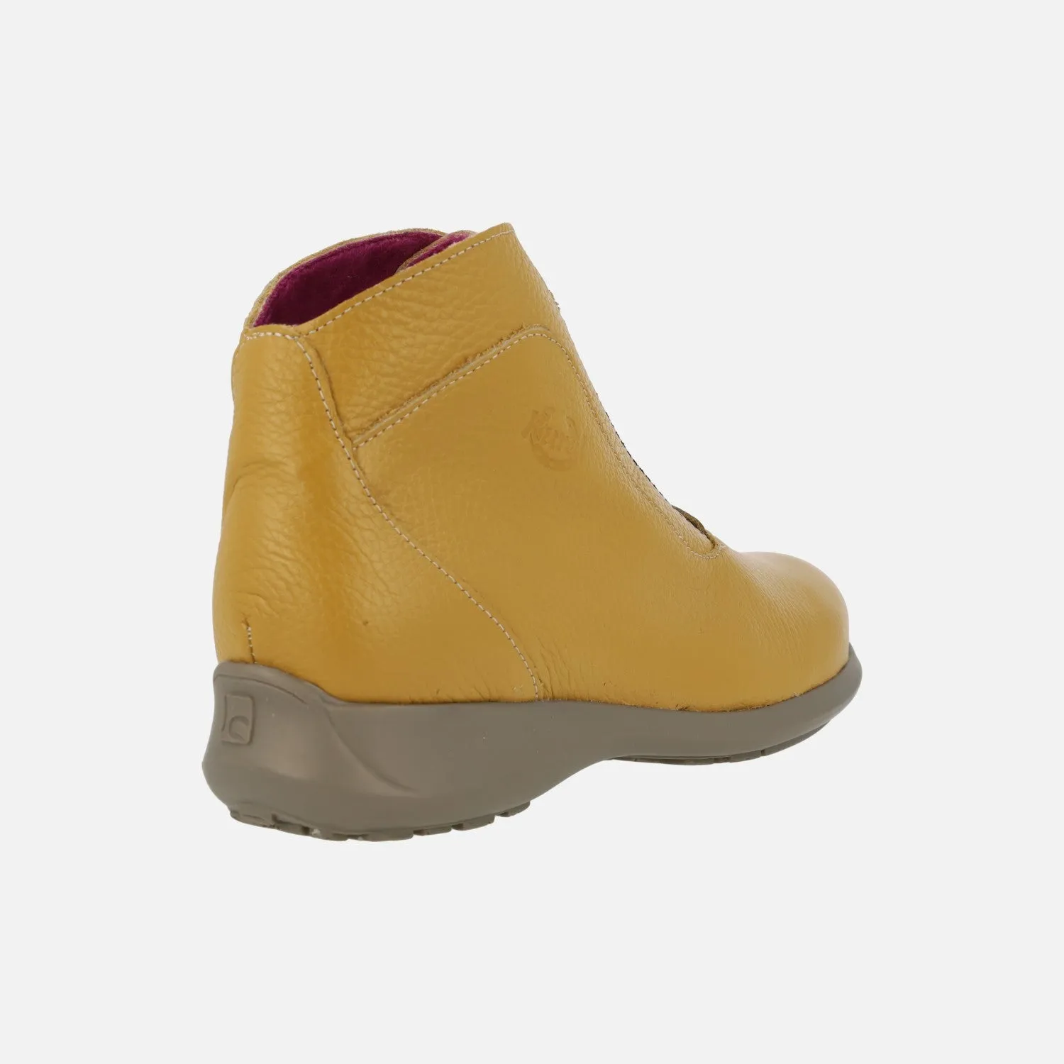Botines de piel Rural con cremallera central