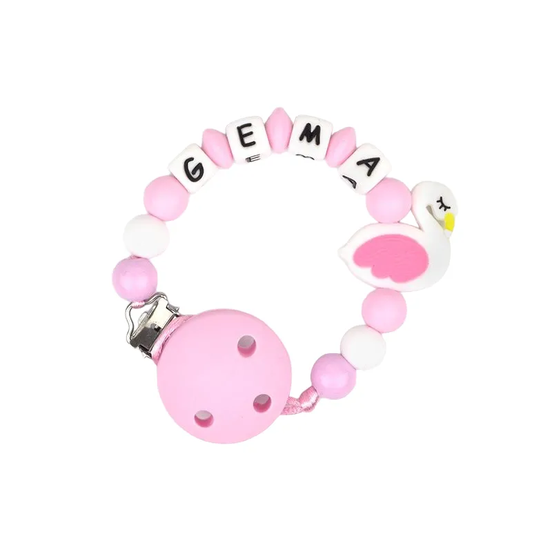 Cadenita de silicona Personalizada Cisne