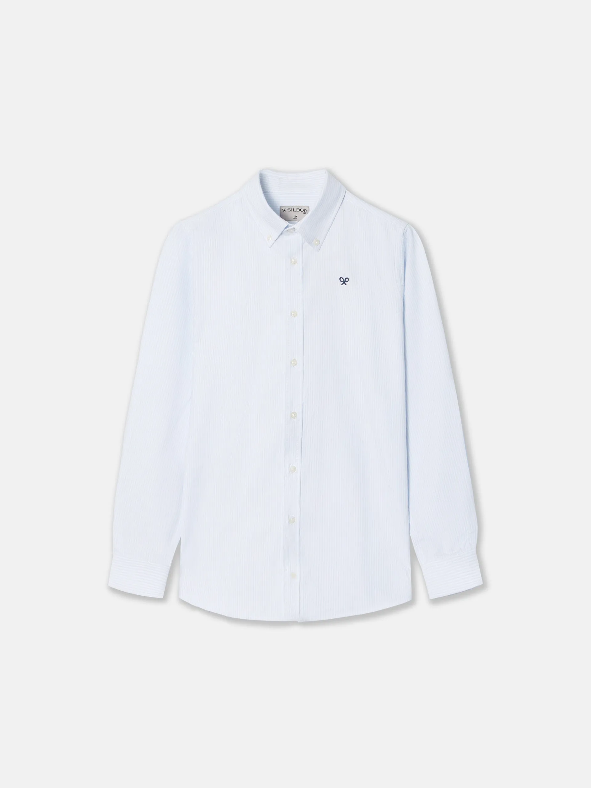 Camisa sport kids clasica oxford rayas azul