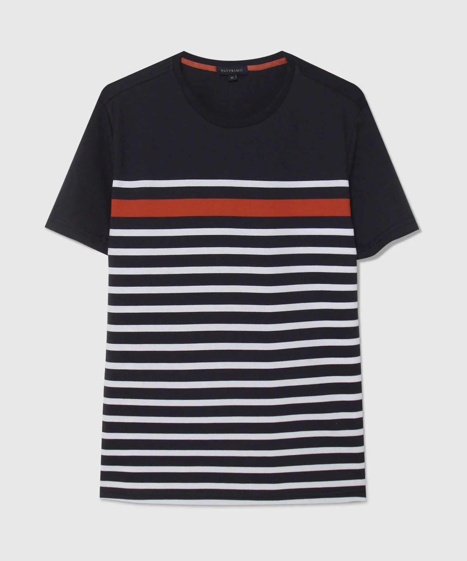 CAMISETA CUELLO REDONDO DE RAYAS