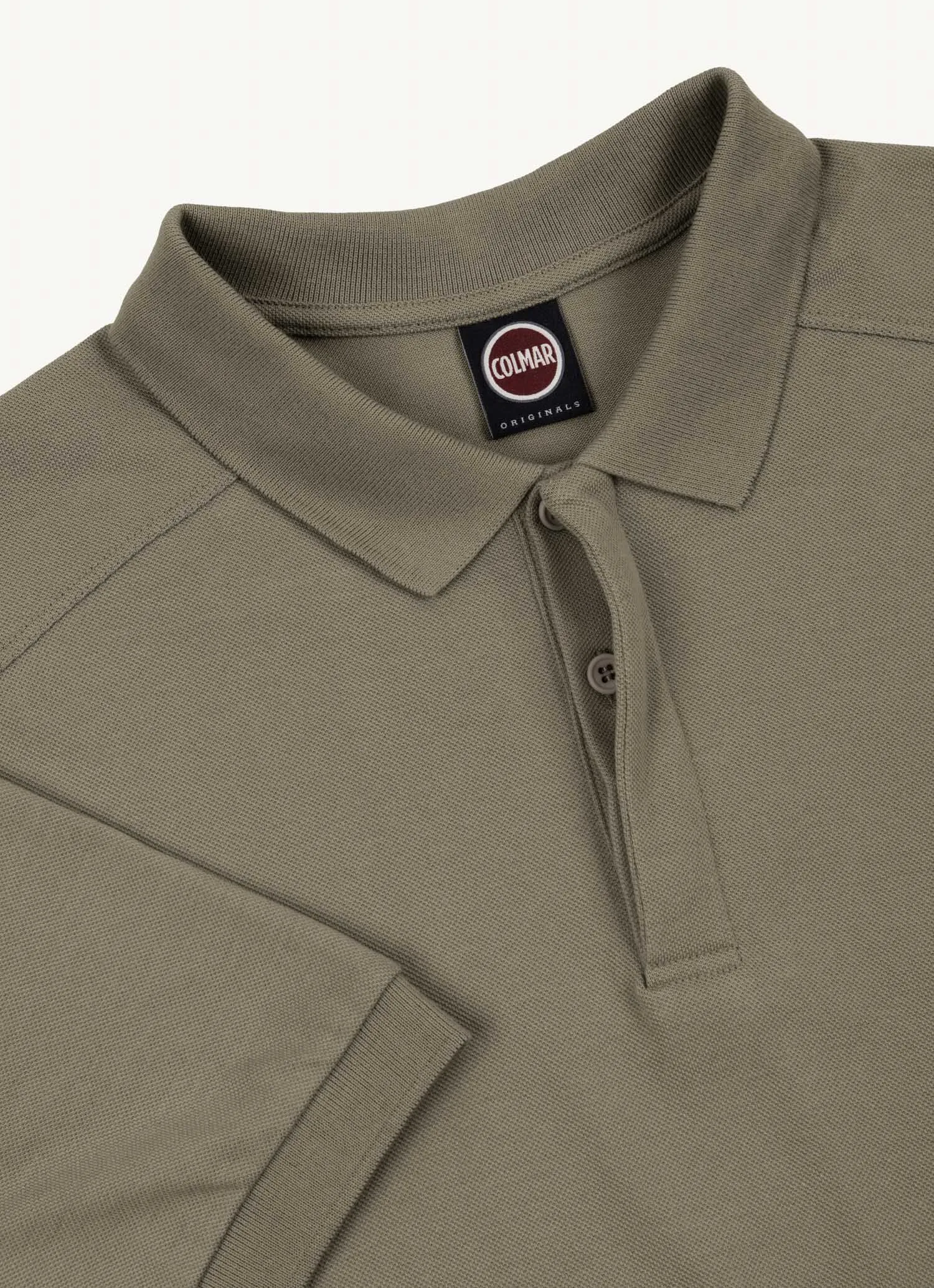 Camiseta de manga corta en tejido de piqué de algodón
