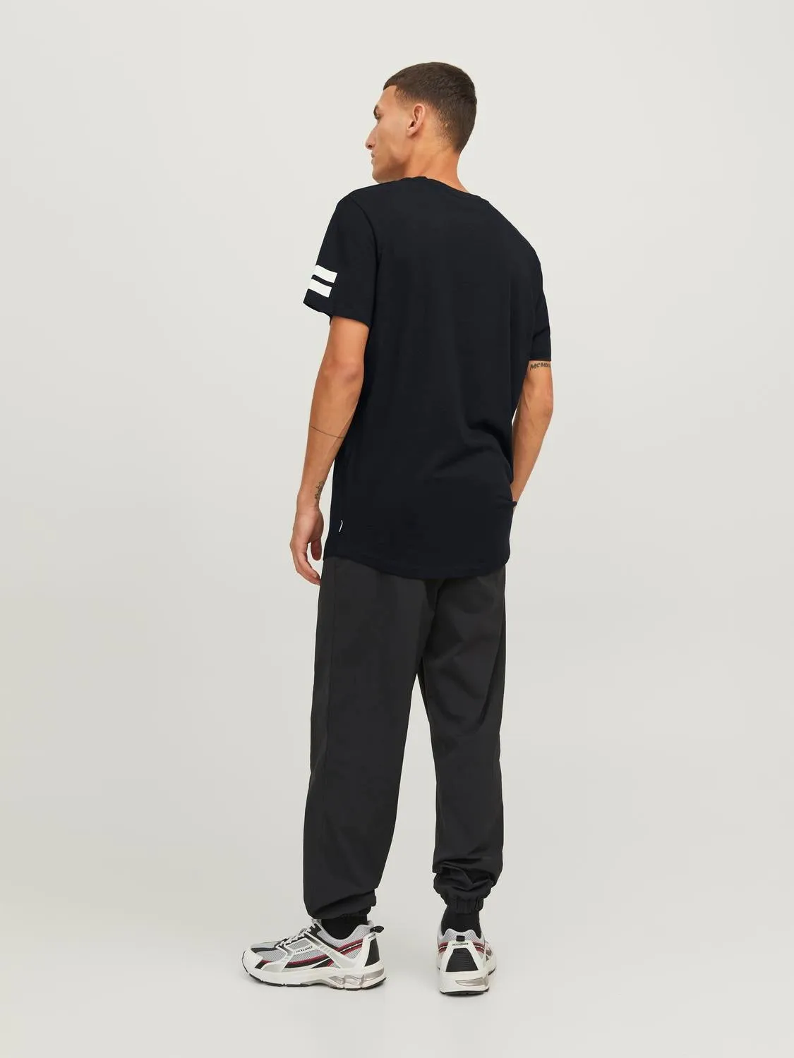 Camiseta Rayas Cuello redondo | Negro | Jack & Jones®
