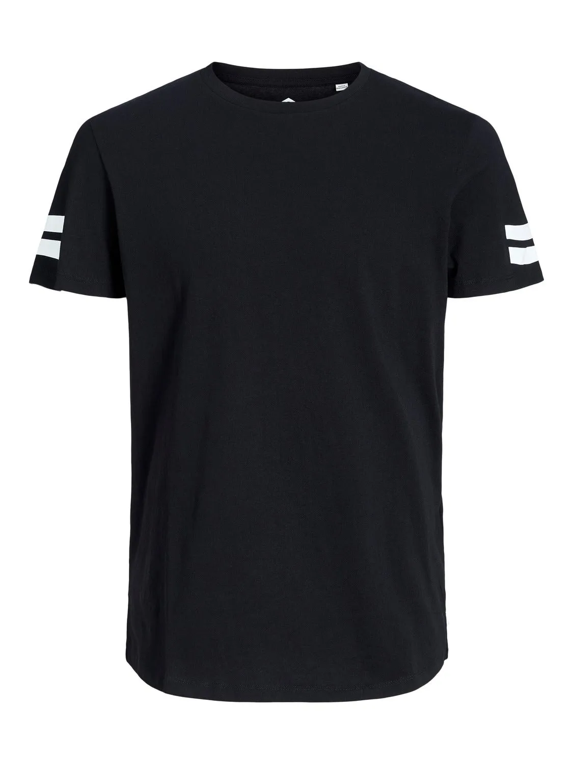 Camiseta Rayas Cuello redondo | Negro | Jack & Jones®