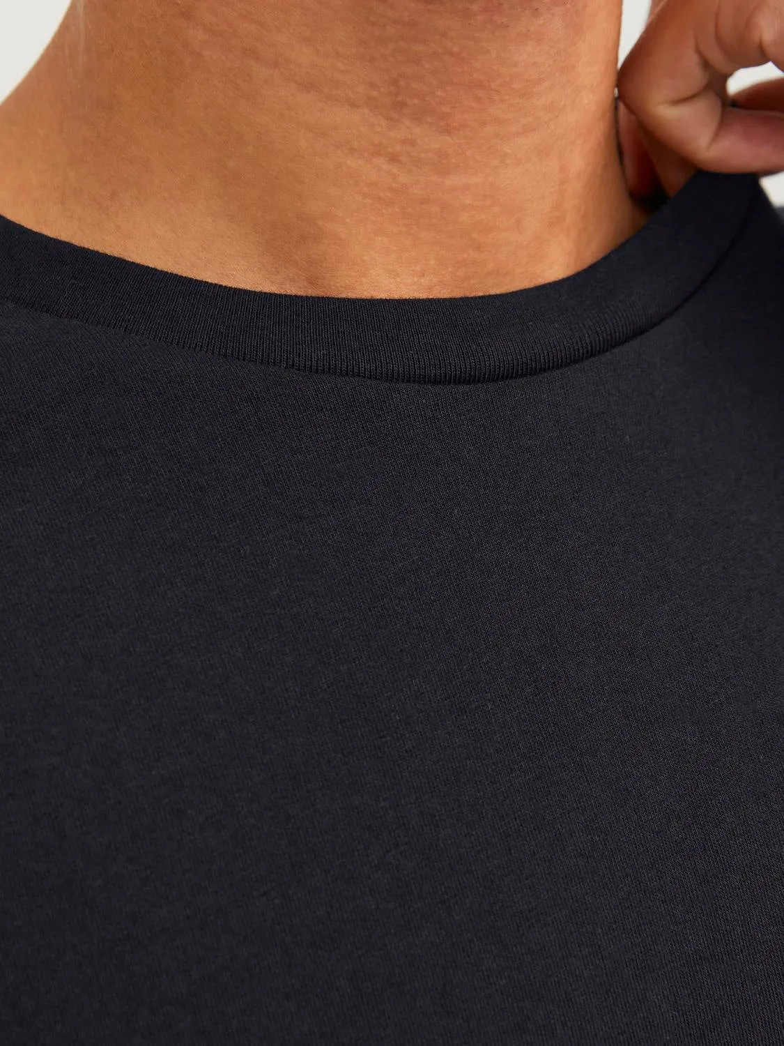 Camiseta Rayas Cuello redondo | Negro | Jack & Jones®
