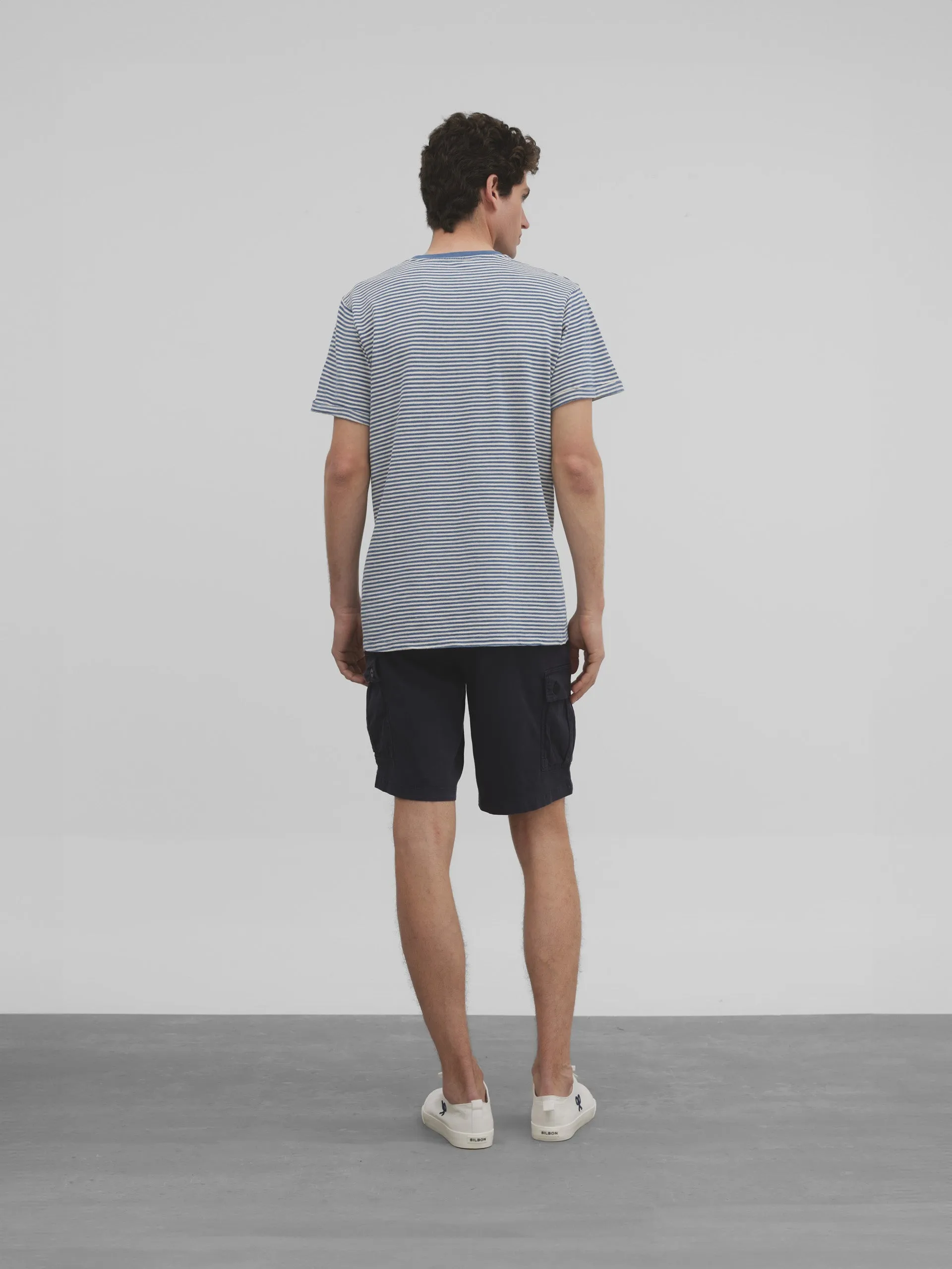 Camiseta rayas nauticas dye azul