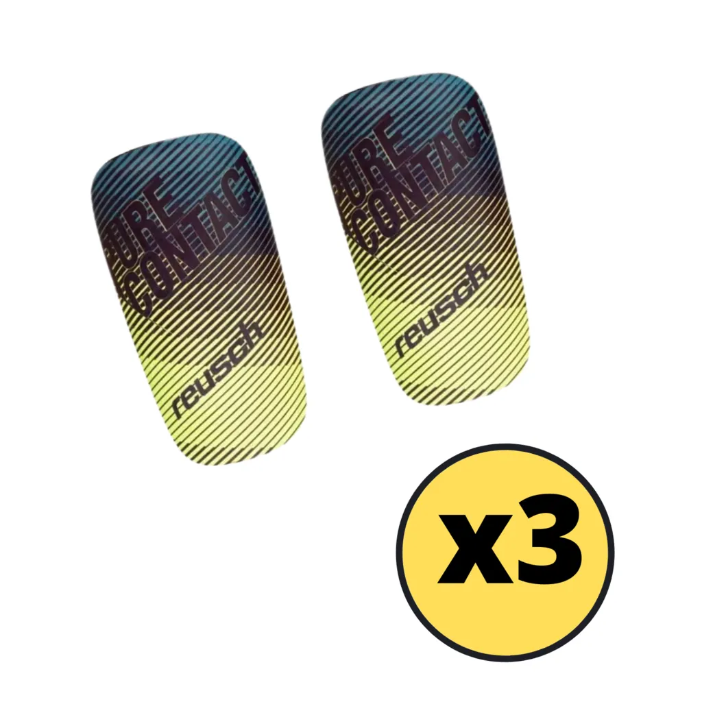 Canilleras Futbol Adulto Pure Contact Reusch x 3 pares!