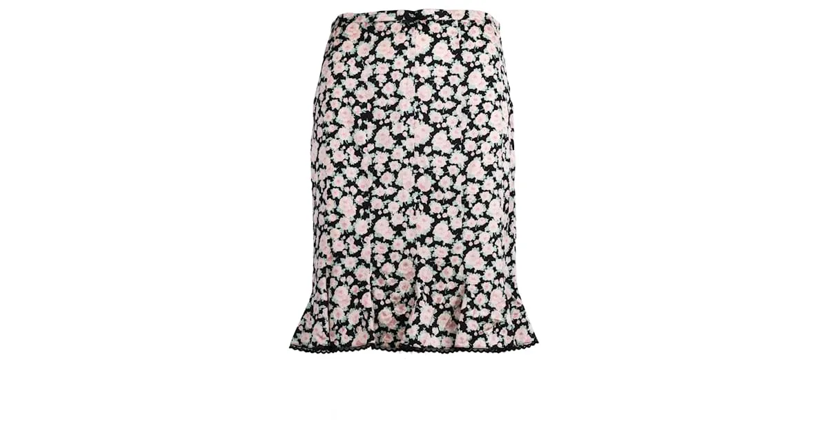 Falda Estampado Floral Blumarine Rosa 