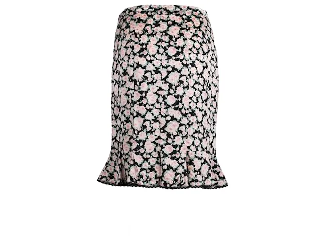 Falda Estampado Floral Blumarine Rosa 