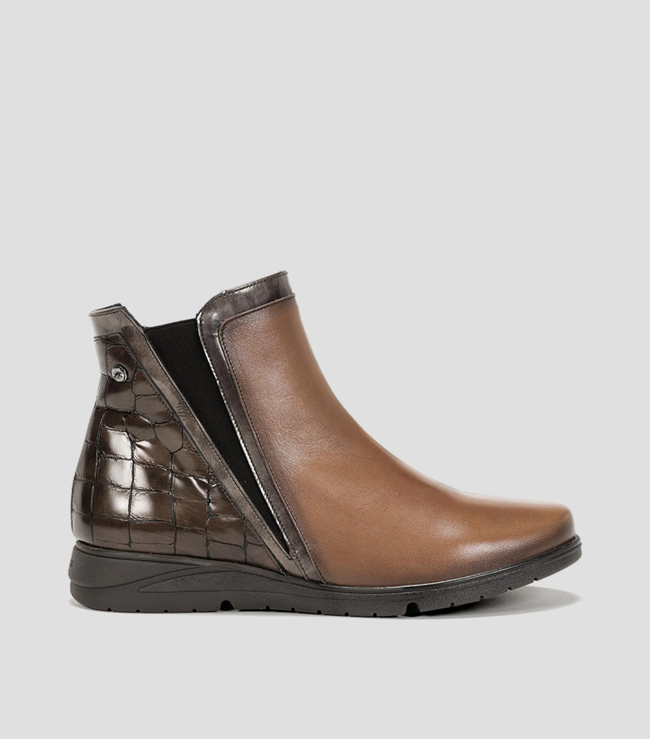 Fluchos Botines Chelsea con textura Styll Mujer