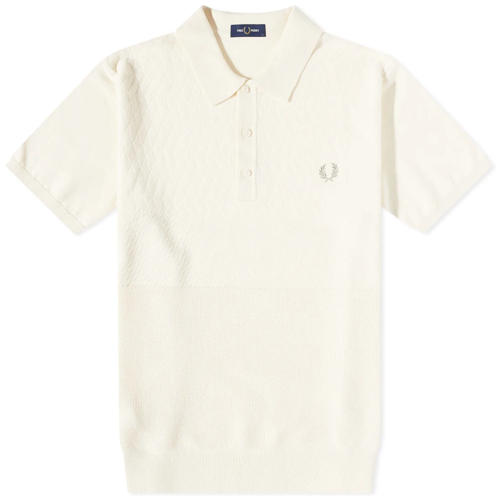 Fred Perry Tonal Panel Knitted Polo