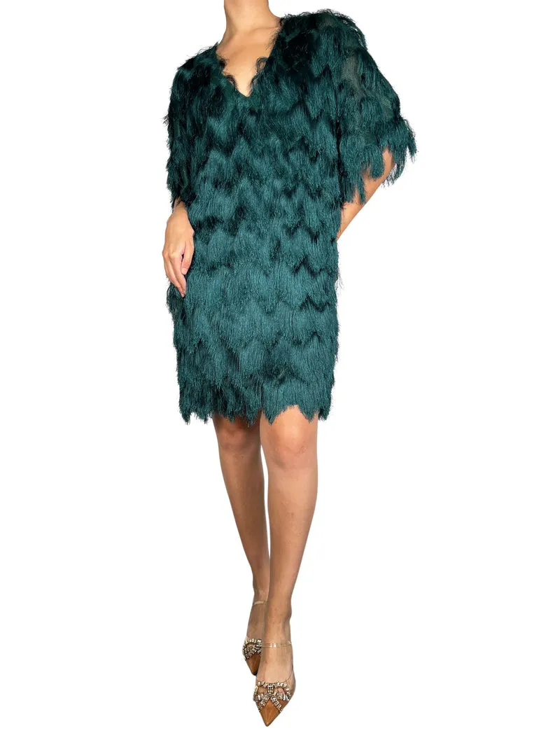 H&M Vestido Flecos