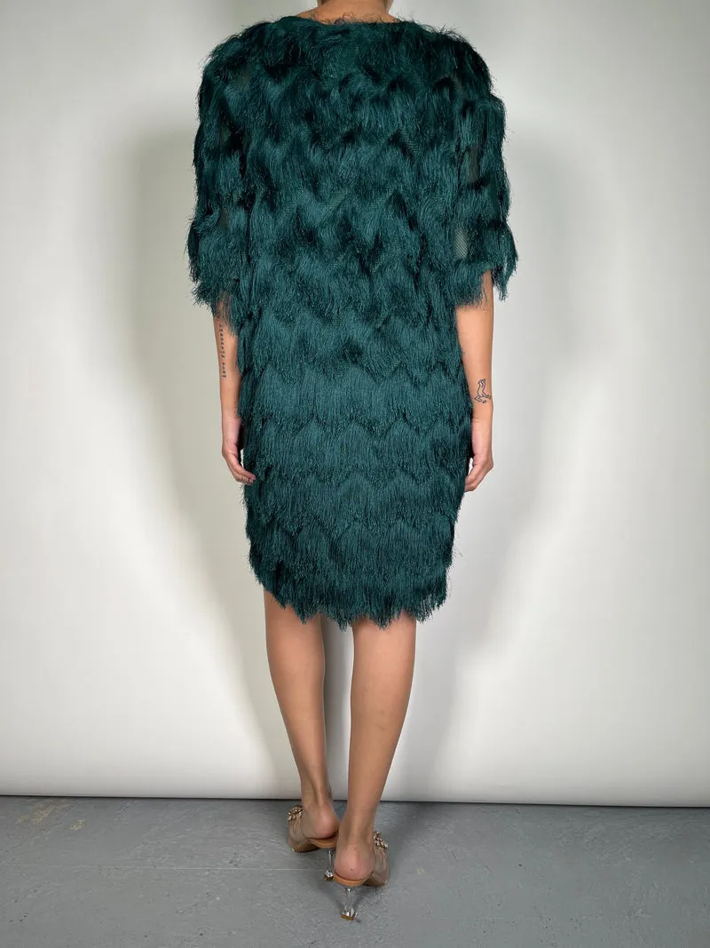 H&M Vestido Flecos