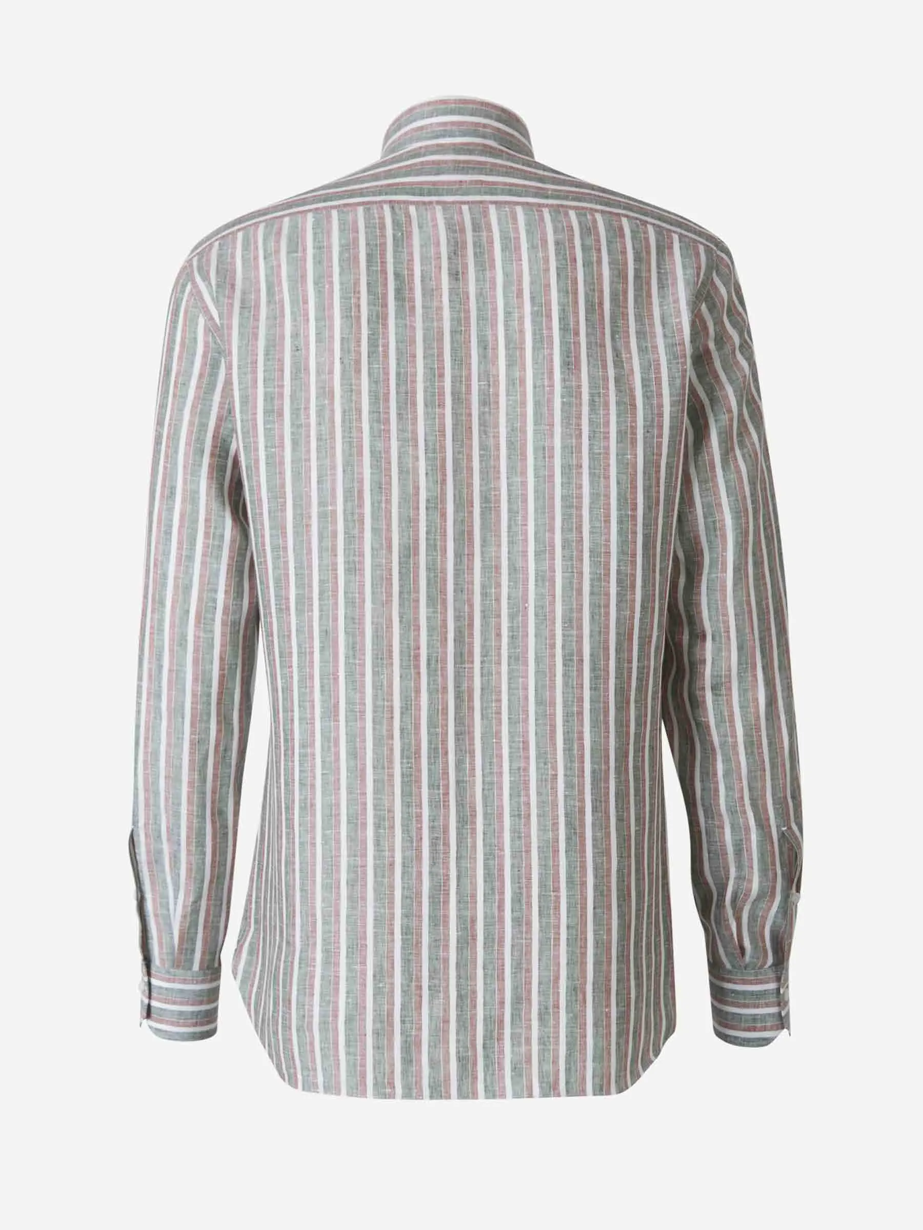 Isaia Camisa Lino Rayas