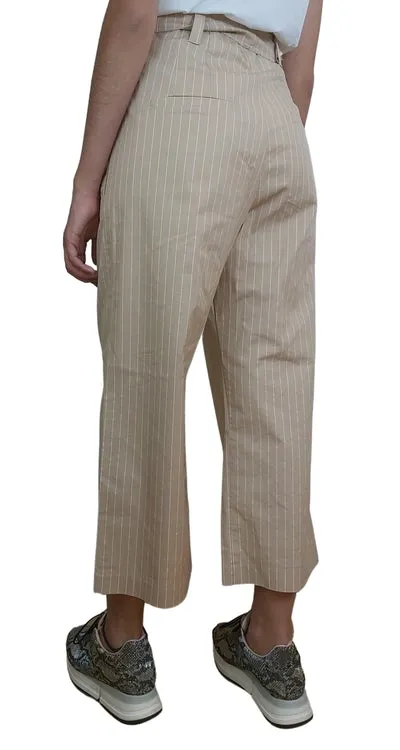 JAZMIN CHEBAR Pantalón Beige a Rayas