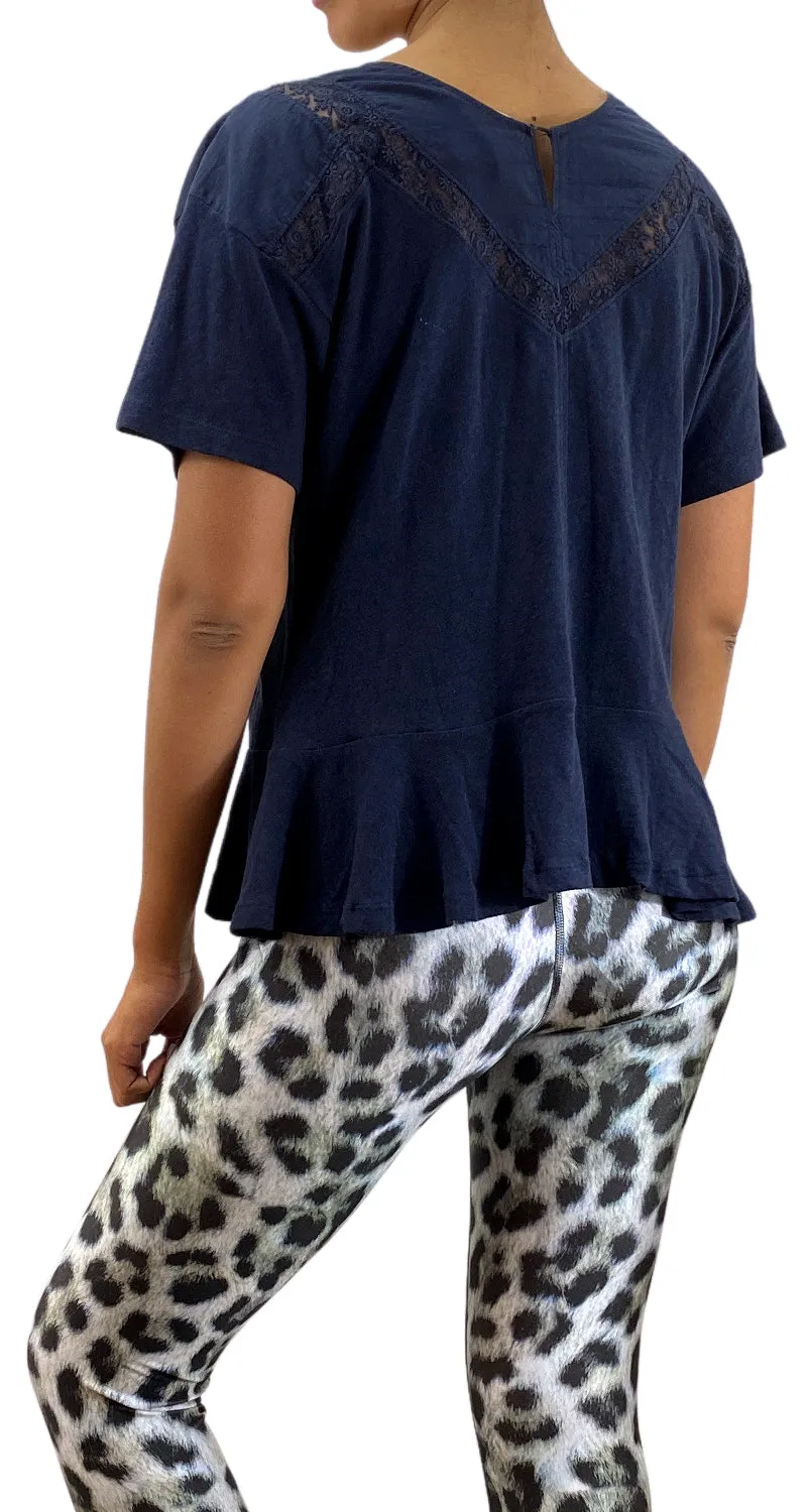JAZMIN CHEBAR Polera Tejido Flores