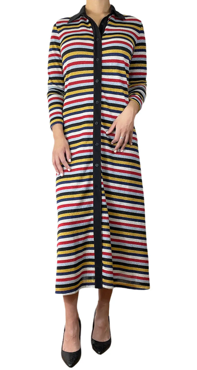 JAZMIN CHEBAR Vestido Rayas Multicolor