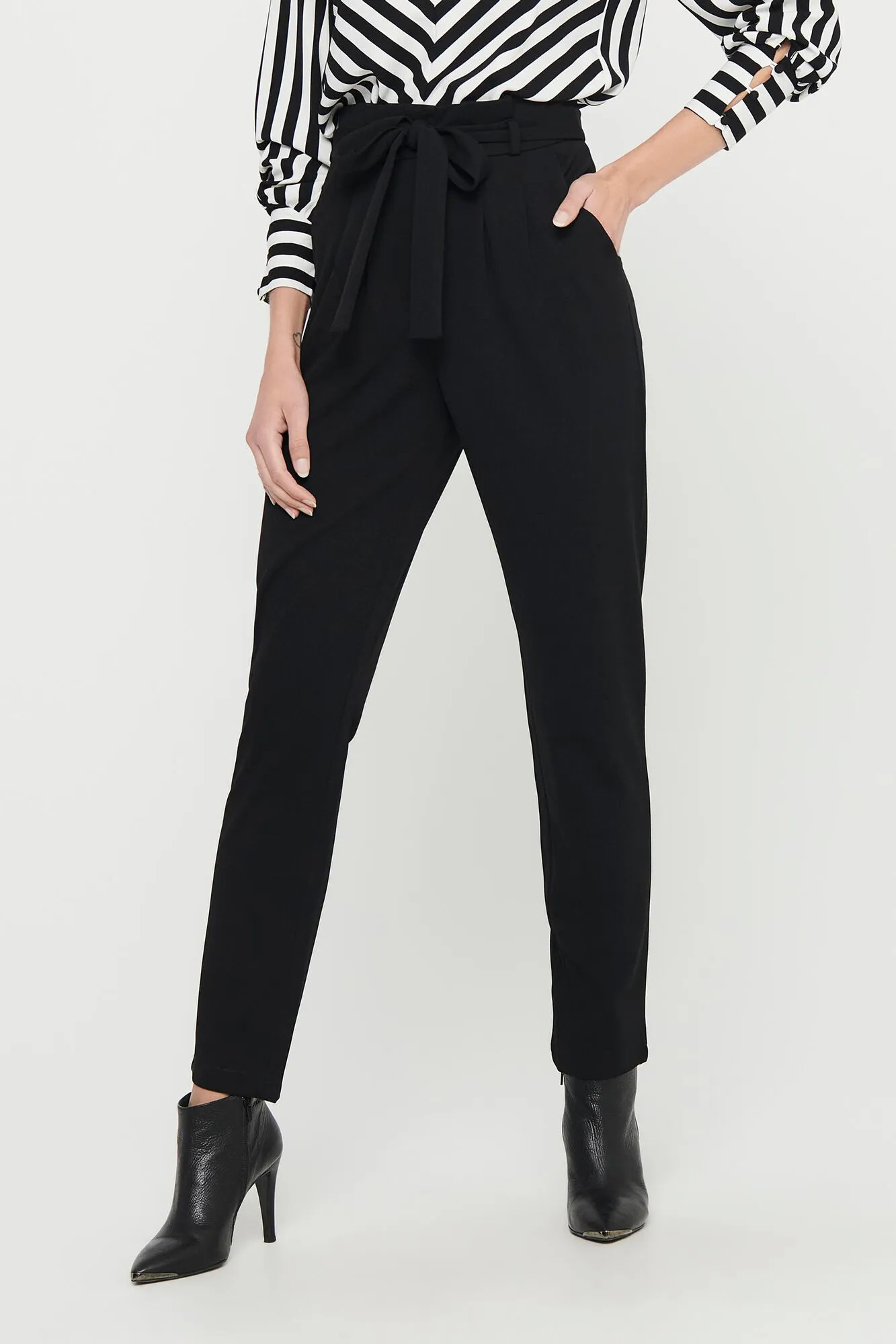 JDY Pantalón recto tiro alto