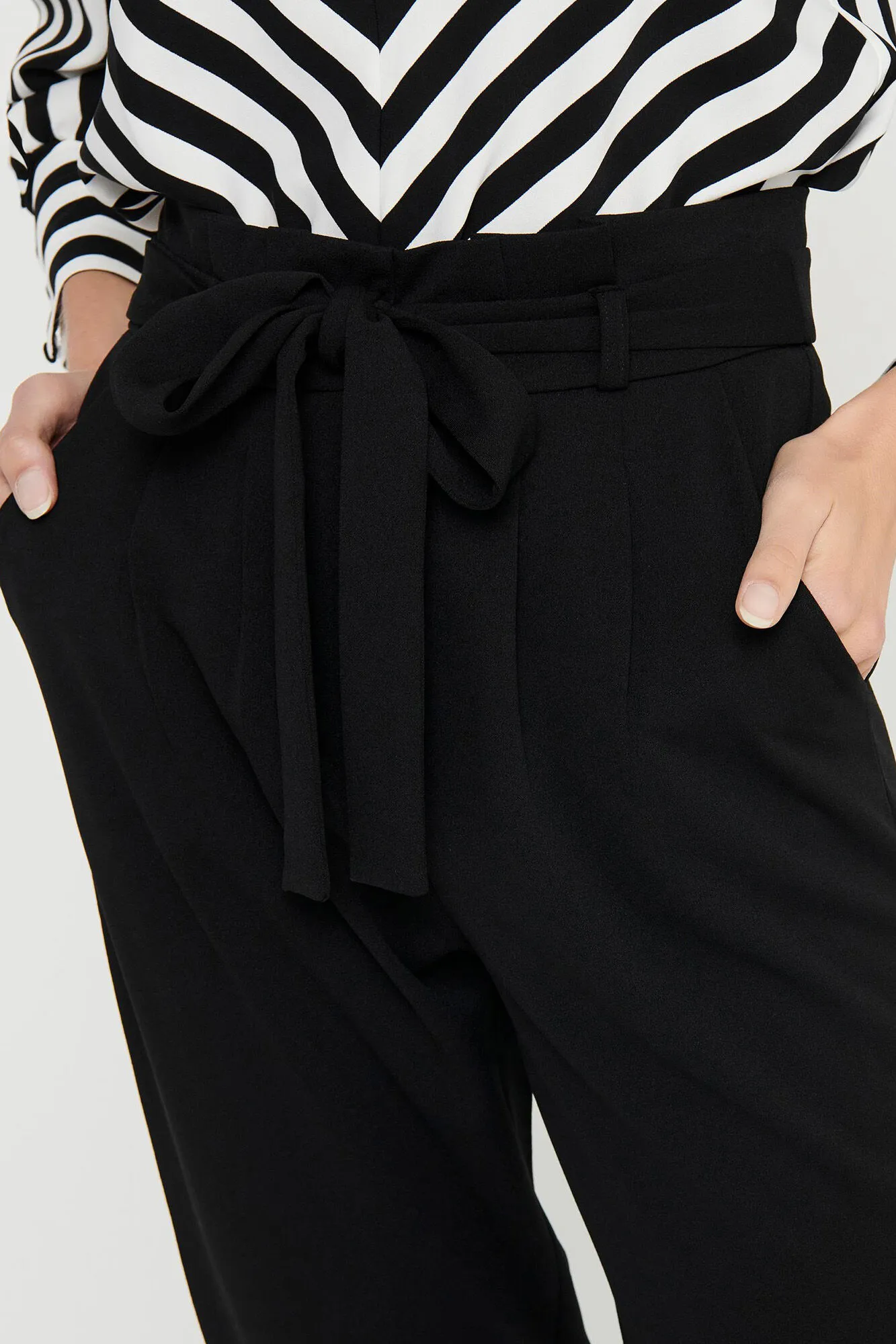 JDY Pantalón recto tiro alto