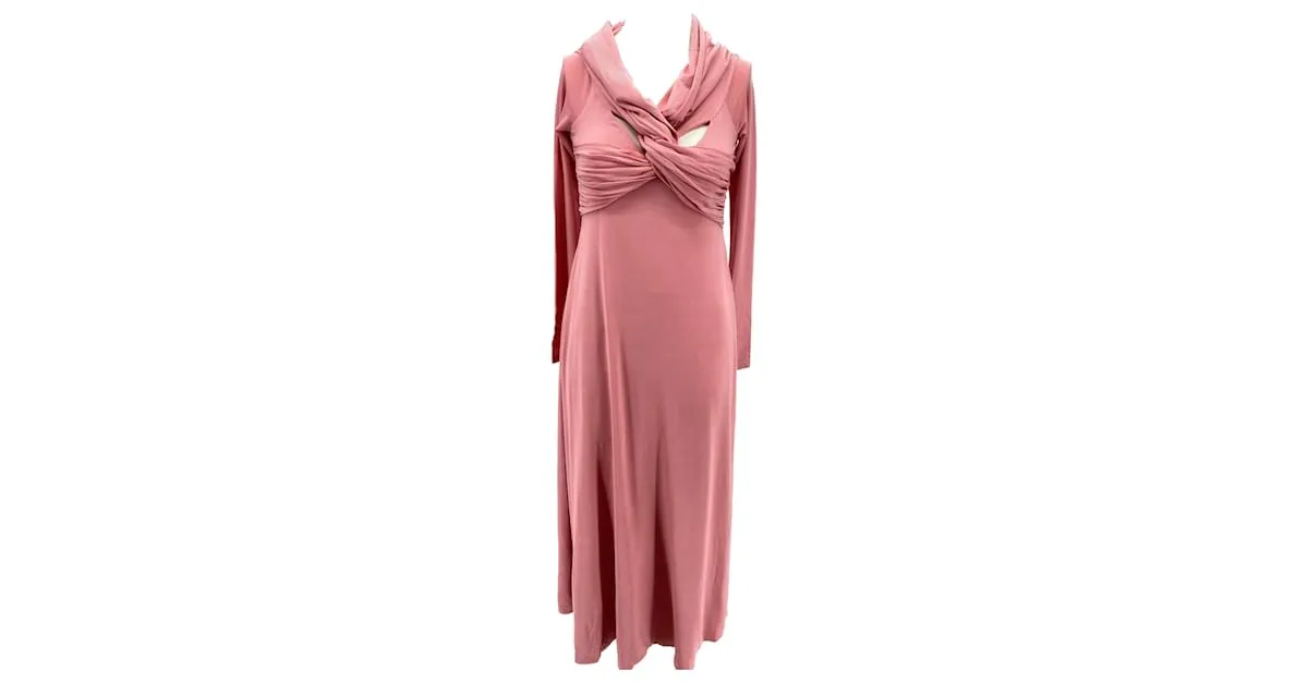 KHAITE Vestidos T.International S Seda Rosa 