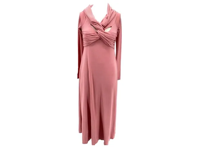 KHAITE Vestidos T.International S Seda Rosa 