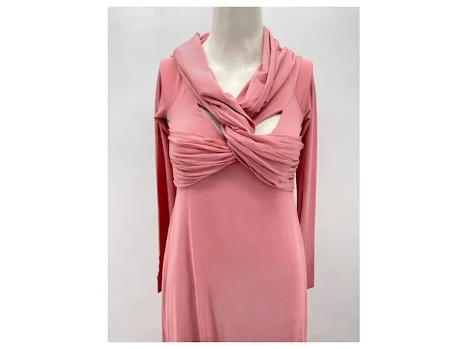 KHAITE Vestidos T.International S Seda Rosa 