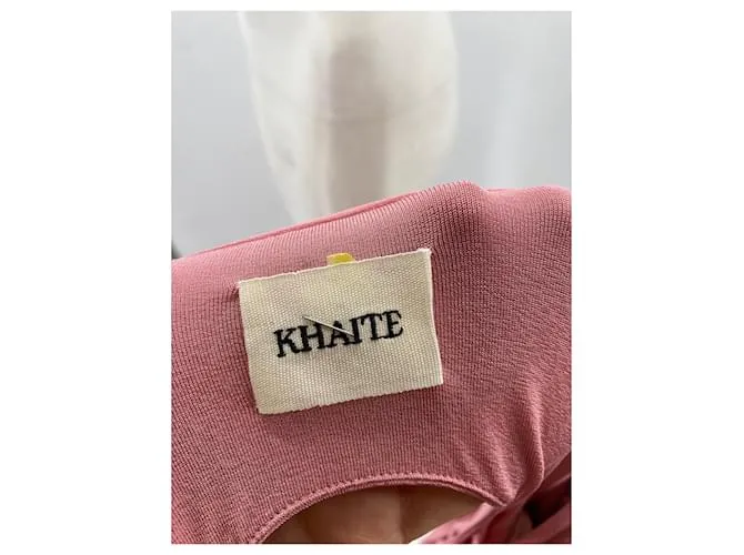 KHAITE Vestidos T.International S Seda Rosa 