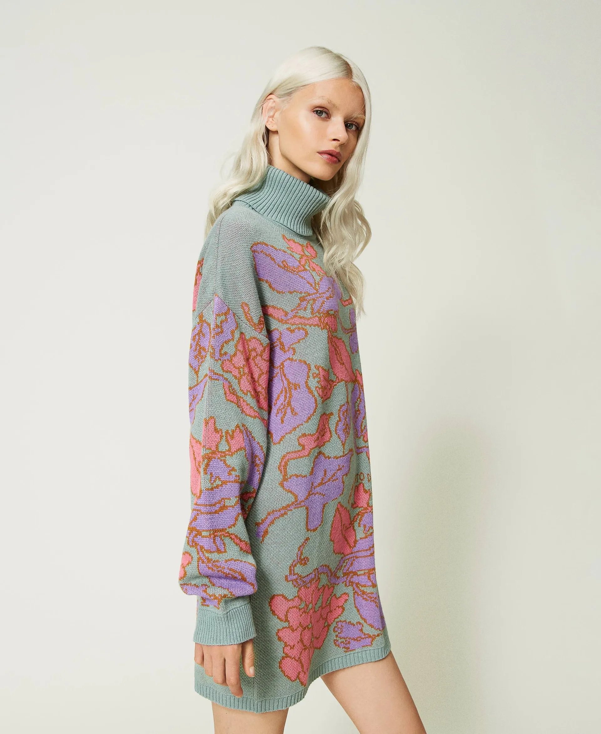 Maxijersey de jacquard en tejido Treblend