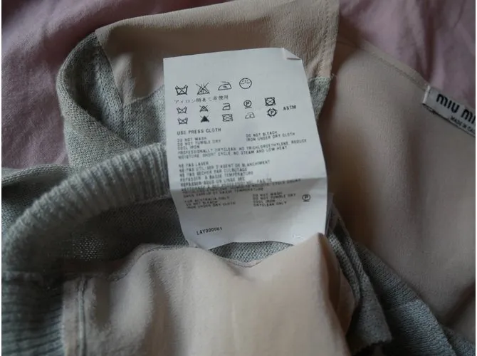 Miu Miu Prendas de punto Rosa Gris 