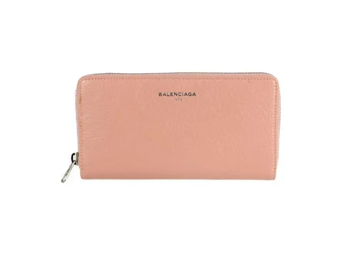 Monedero Balenciaga rosa beige 