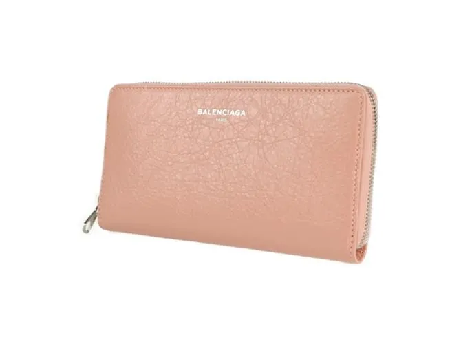 Monedero Balenciaga rosa beige 