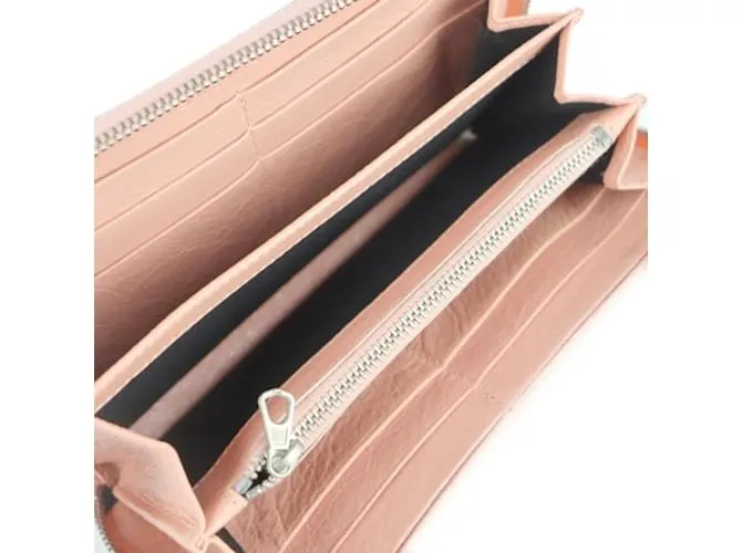 Monedero Balenciaga rosa beige 