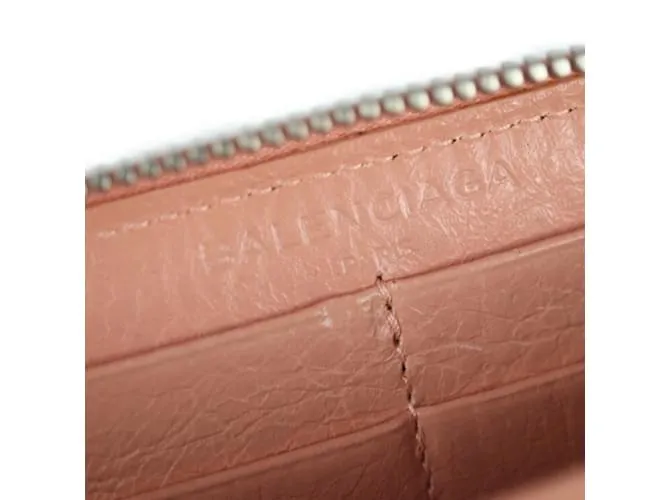 Monedero Balenciaga rosa beige 