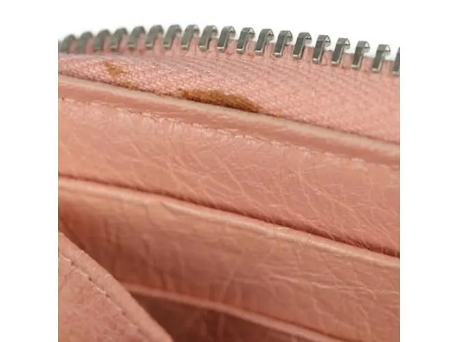 Monedero Balenciaga rosa beige 