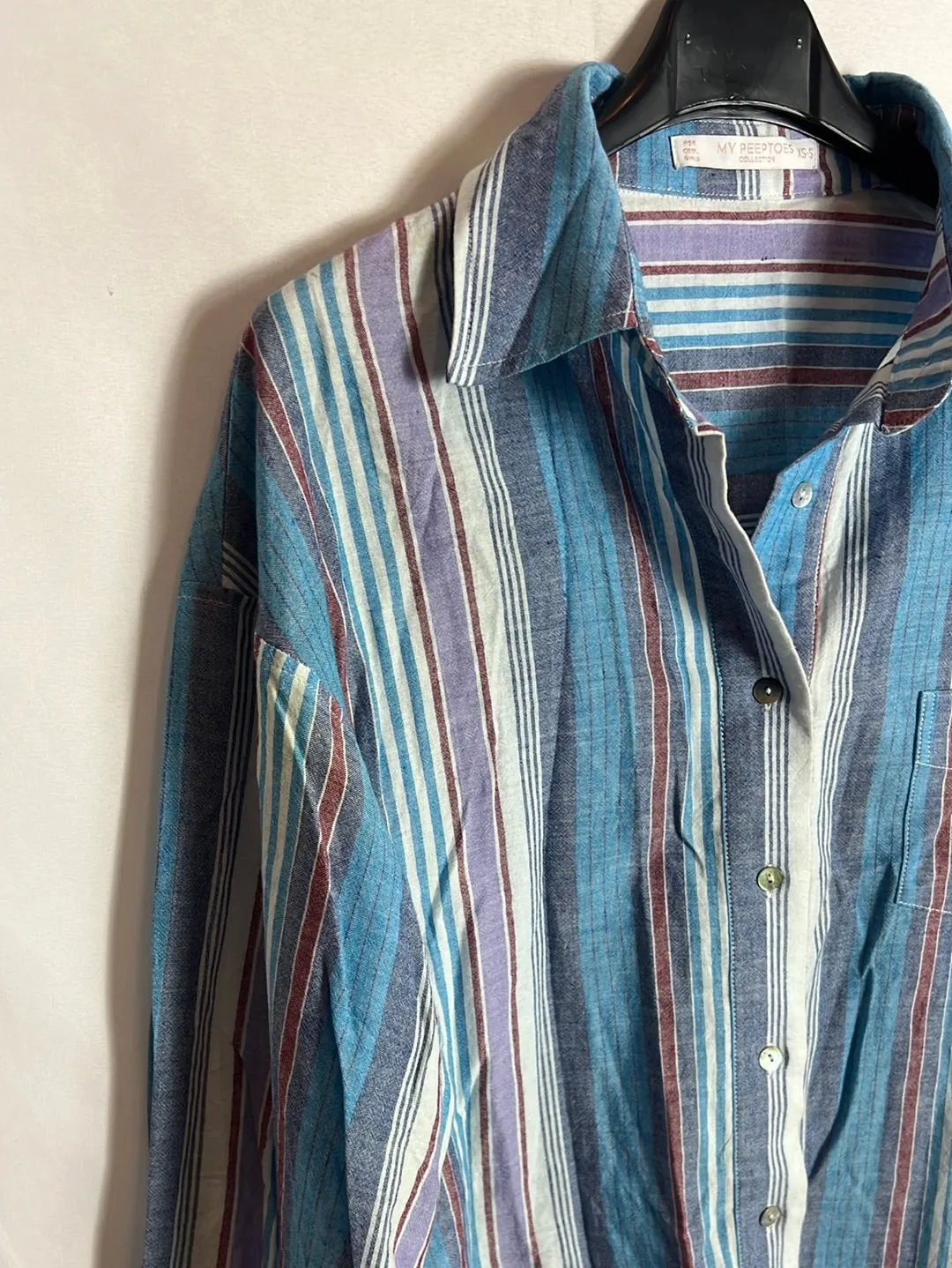 MY PEEPTOES. CAMISA RAYAS ALGODóN. T XSS